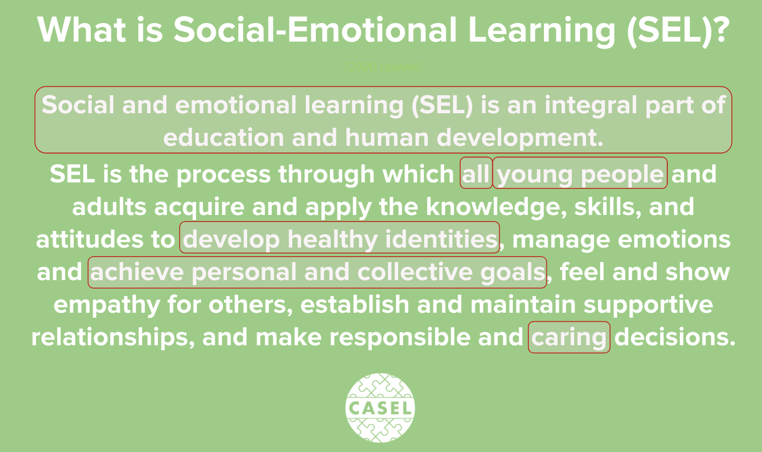 CASEL's New Definition Of SEL: What You Need To Know